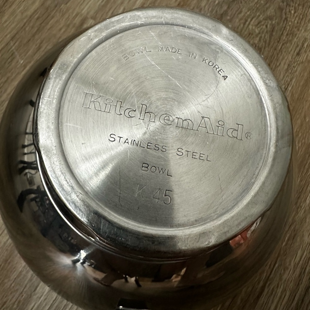 Vintage KitchenAid K45 4.5 quart Stainless Steel Mixing Bowl